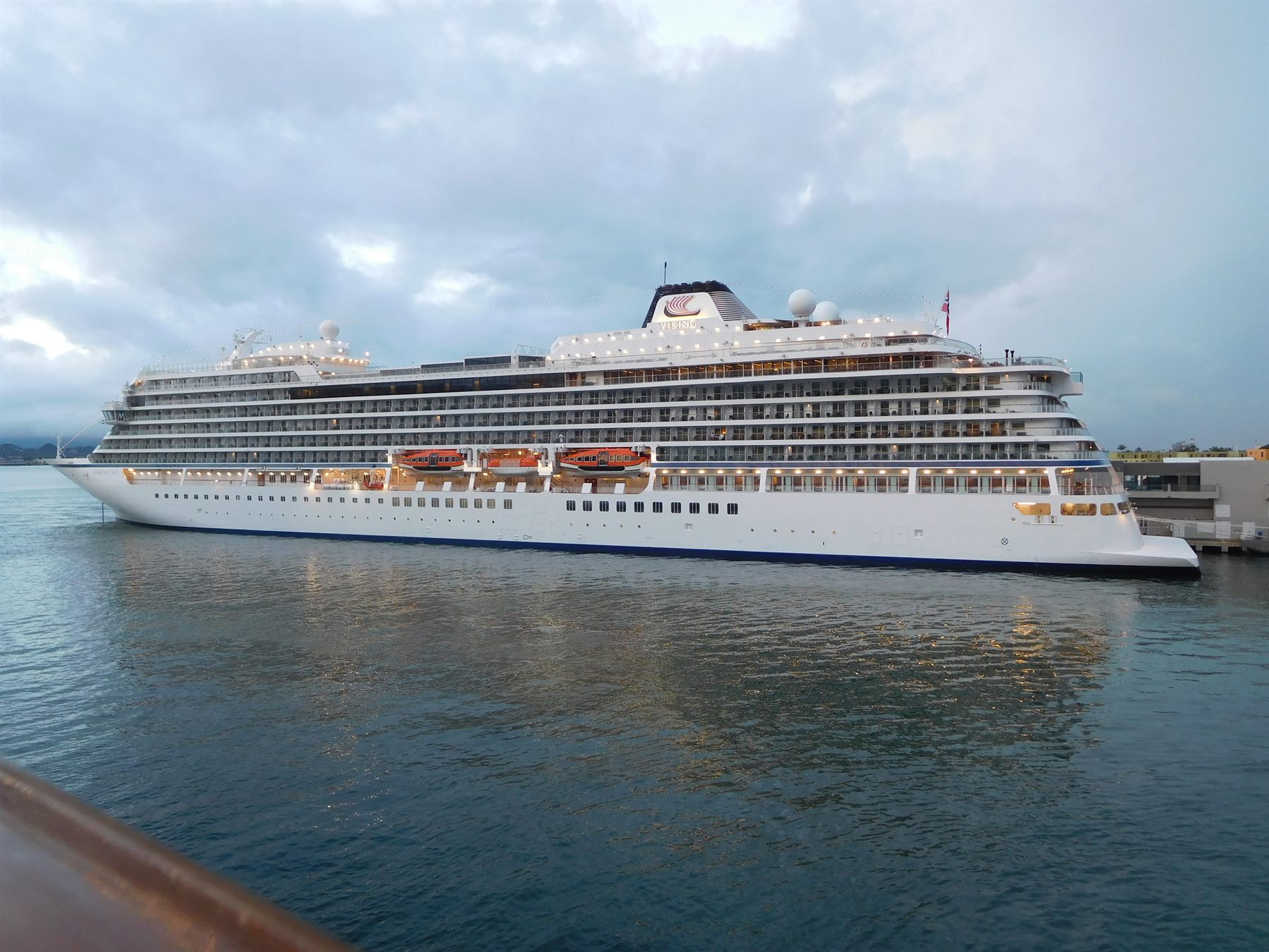 A cruise ship on a long ocean crossing